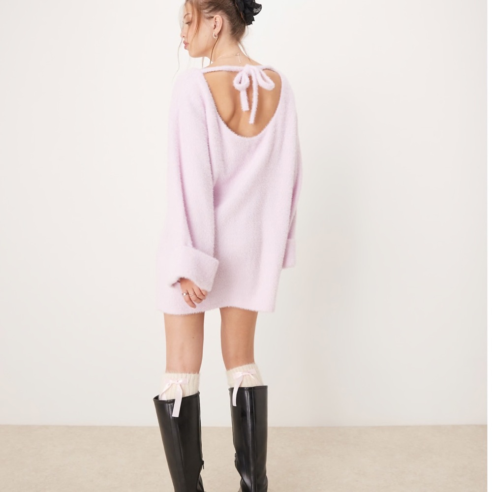 ASOS Backless pink sweater dress ONLY WORN ONCE